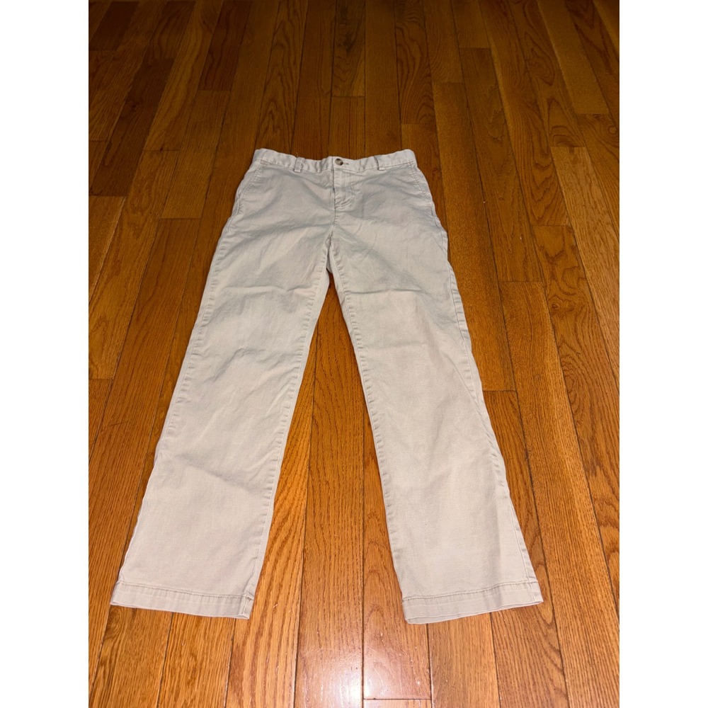 Vineyard Vines Boys Khaki Chino Pants Tan Adjustable Waist Size 18